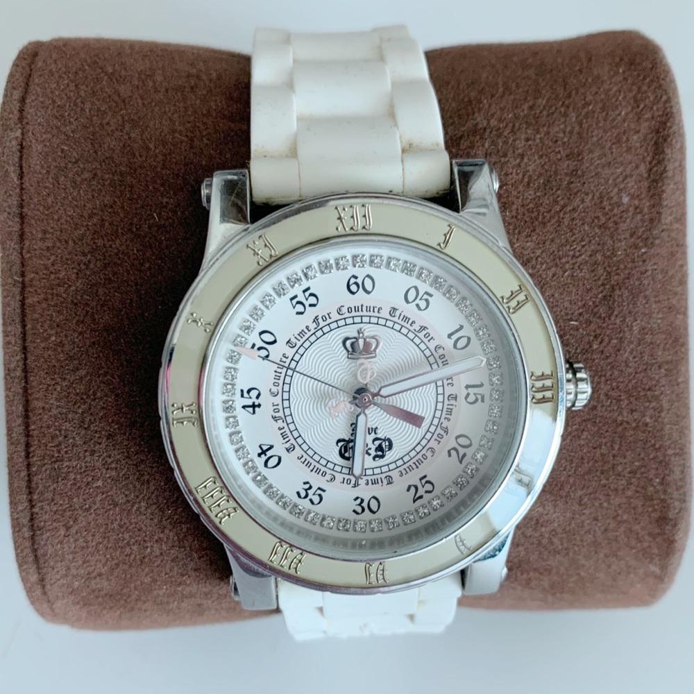 Juicy Couture White Rubber Dial Watch